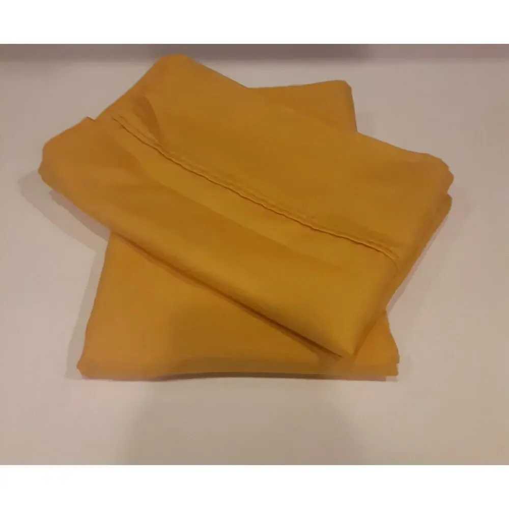 Devon Collection 4pc Sheet set Queen Golden Raisin Masculine